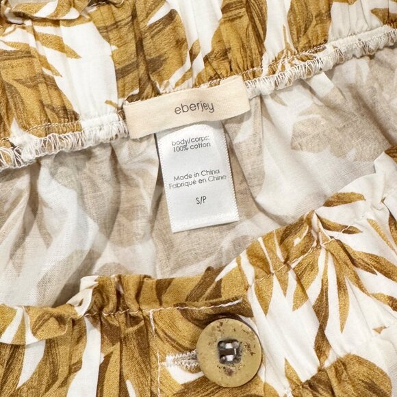 Eberjey Nolita 100% Cotton Voile Tiered High Rise Beach Midi Maxi Skirt Small - Picture 5 of 9